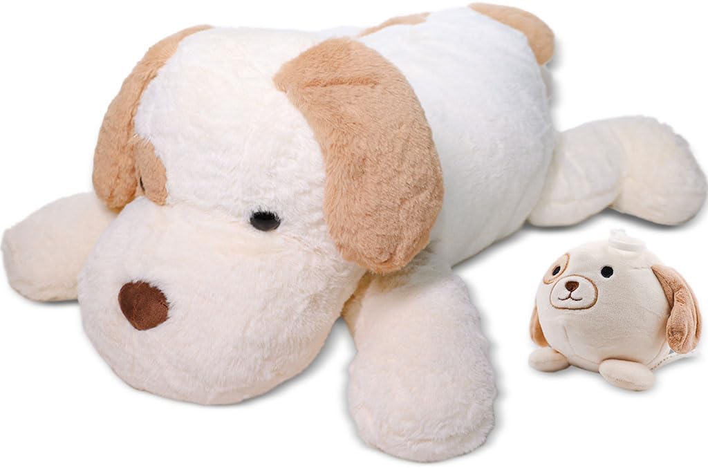 6 lbs Weighted Stuffed Animals - 27 inch Dog Weighted Plush Large Weighted Stuffed Animals - Weighted Plushies for Adults, Kids, Boys and Girls