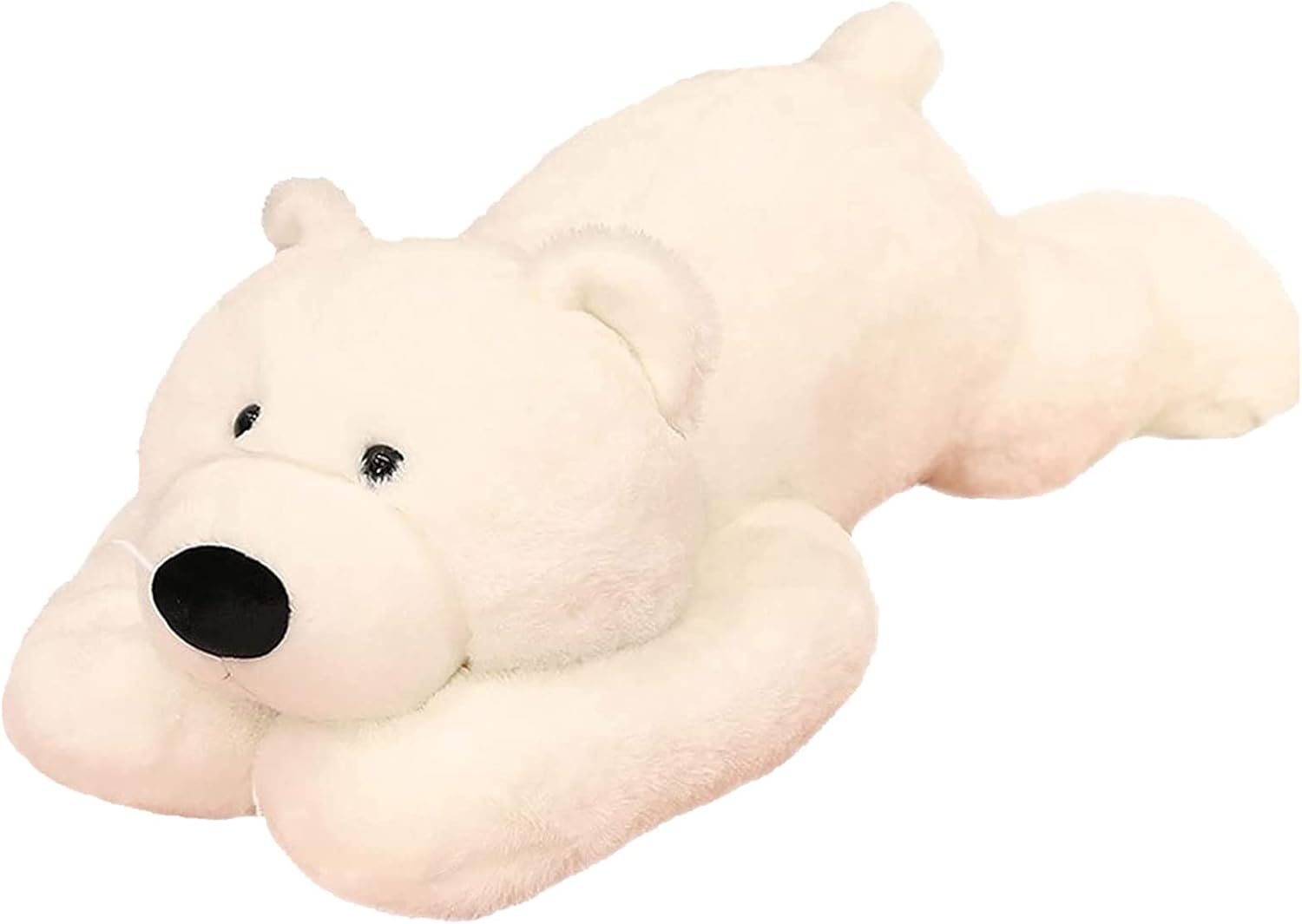 Weighted Stuffed Animals, 6.2 lbs Weighted Polar Bear Stuffed Animal Toy White Bear Weighted Plush Animals Throw Pillow Gifts for Boys Girls, 29.5 inch