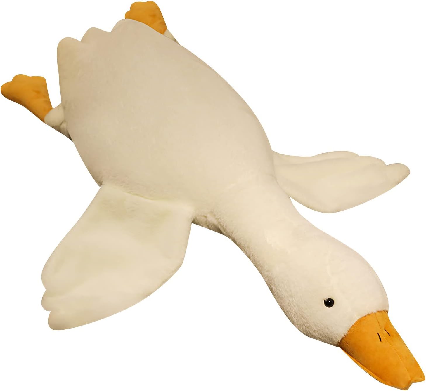 Goose Stuffed Animal Pillow Toy, Cute Giant White Goose Stuffed Animal Duck Plush Pillow,Super Soft Hugging Pillow,Swan Pillow White…