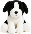 Sheepdog Border Collie Stuffed Animals Black and White Dog Puppy Plush Toys for Kids Boys Girls Baby Birthday Easter