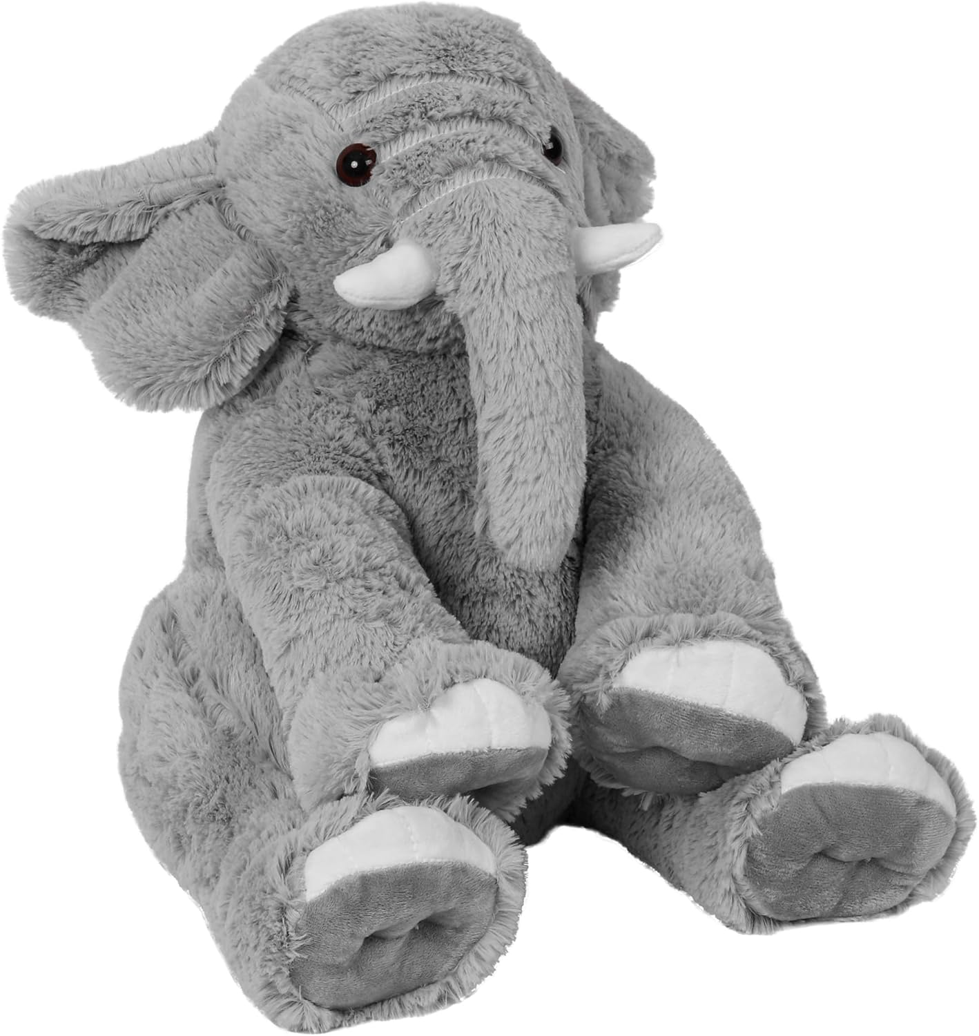 Weighted Elephant Stuffed Animals, 5Lb Weighted Plush Giant 16in Elephant Throw Pillow Plushie for Boys, and Girls Christmas (Grey)