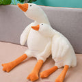 Goose Stuffed Animal 19.7'' Goose Plush Toy White Stuffed Goose Soft Plushie Sleeping Hugging Pillows 1Pcs