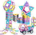 K Magnetic Building Blocks Set, Upgraded Magnetic Tiles Toys for 3 4 5 6 7 8+ Year Old Girls, 103pcs Magnet Toys for Toddlers Boys and Girls 3-5